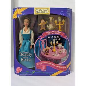 1993 Disney Beauty and the Beast Be Our Guest Musical Gift Set Mattel 10477 New